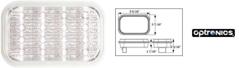 Optronics Clear Back Up Light BUL-35CB