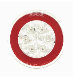 Optronics 4" Round Glolight Stop/Turn/Tail Clear Lens STL-101RCB