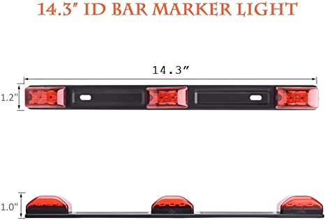 Peterson Incandescent Id Bar Light 17" x 1.47" 150-3R