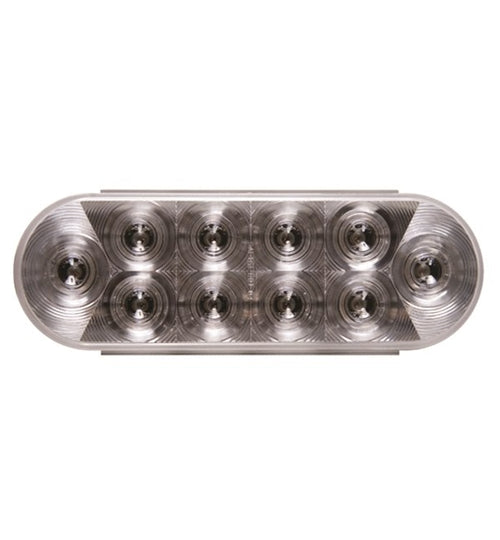 Optronics 6in Oval Clear LED 10 Diode Back Up Light BUL-72CB